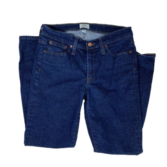 J.Crew Toothpick Super Skinny Jeans Size 28 Classic Wash Midrise Ankle - Picture 1 of 5